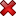 Icono de un aspa roja