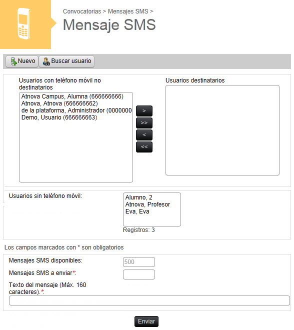 Mensaje SMS