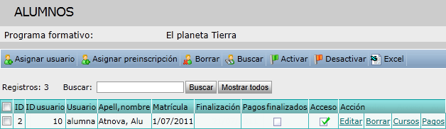 Alumno programa