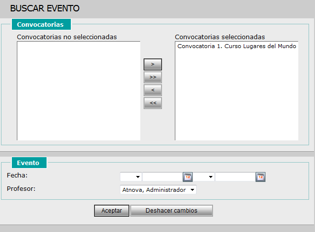 Buscar evento