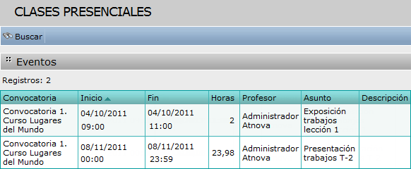 Clases presenciales