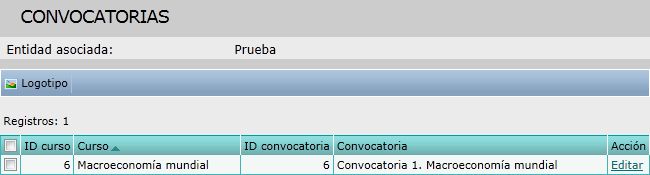 Convocatorias