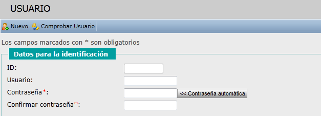 Datos identificación