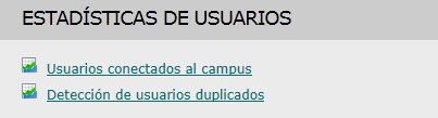 Estadisticas de ussuarios