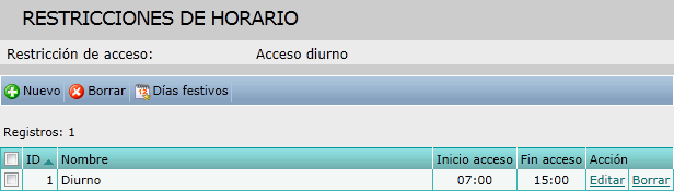 Horarios