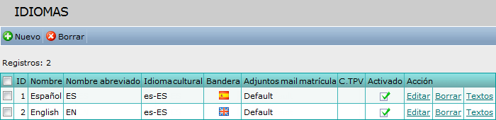 Idiomas