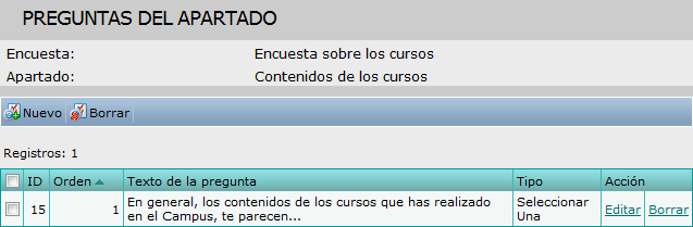 Nueva pregunta