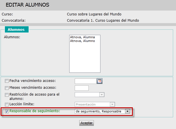 Nuevo responsable