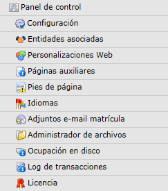 Panel de control