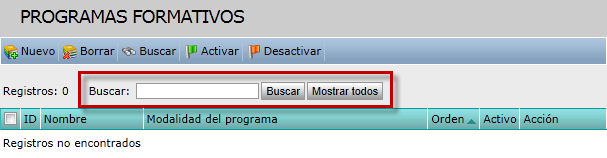 Programas formativos