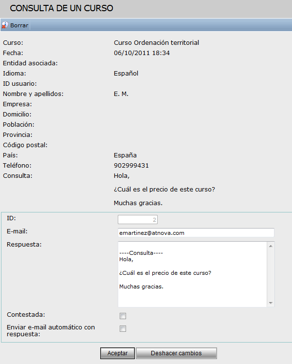 Responder consulta