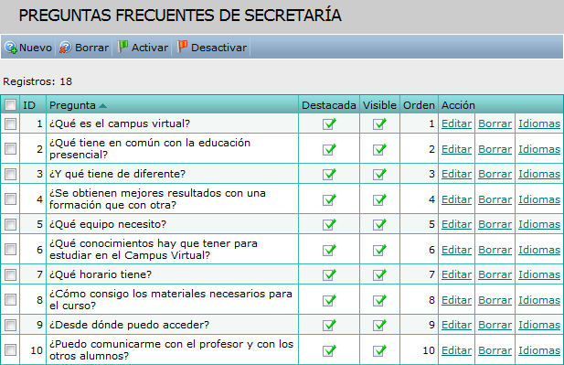 Preguntas frecuentes