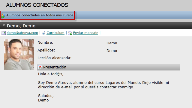 Alumnos conectados