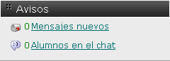 Avisos al grupo de alumnos
