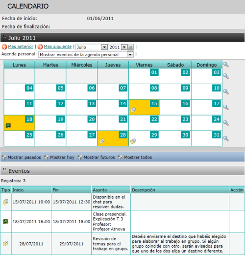 Calendario