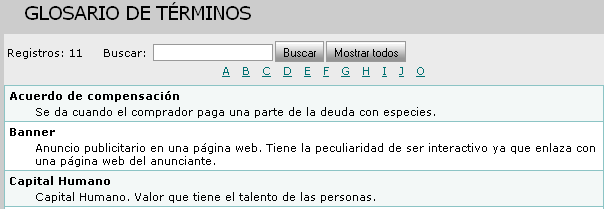glosario