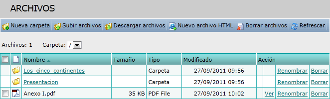 Archivos del curso