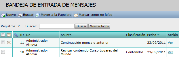 Candeja de entrada