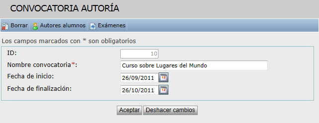 Convocatoria autoria
