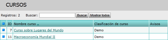 Cursos autor