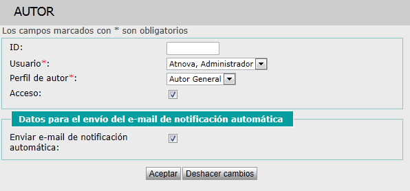 Nuevo autor