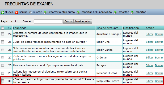 Pregunta de ejemplo