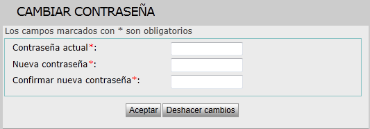 Cambiar contraseña