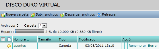 Disco duro virtual
