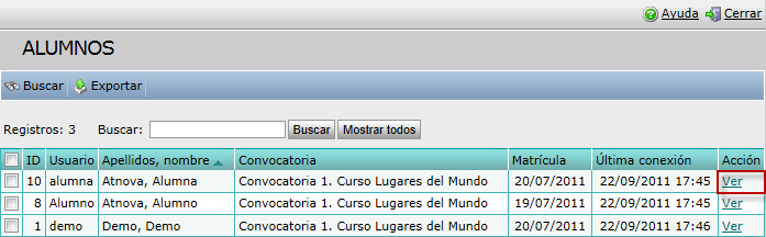 Alumnos