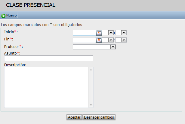 Clase presencial