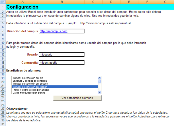 Estadísticas Alumnos