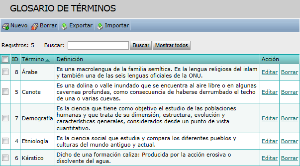 Glosario de términos