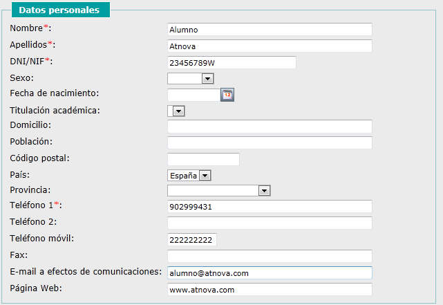 Preinscripción 2
