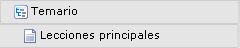 Sección lecciones principales